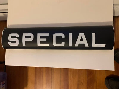 R17 NY NYC SUBWAY ROLL SIGN MYLAR SPECIAL TRANSIT SHUTTLE NY MAN CAVE GARAGE ART - Image 1 of 4