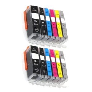 12x H-Yield Ink For Canon 270XL BK 271XL BK/C/M/Y/GY Pixma MG6820 6821 6822 5720 - Picture 1 of 1