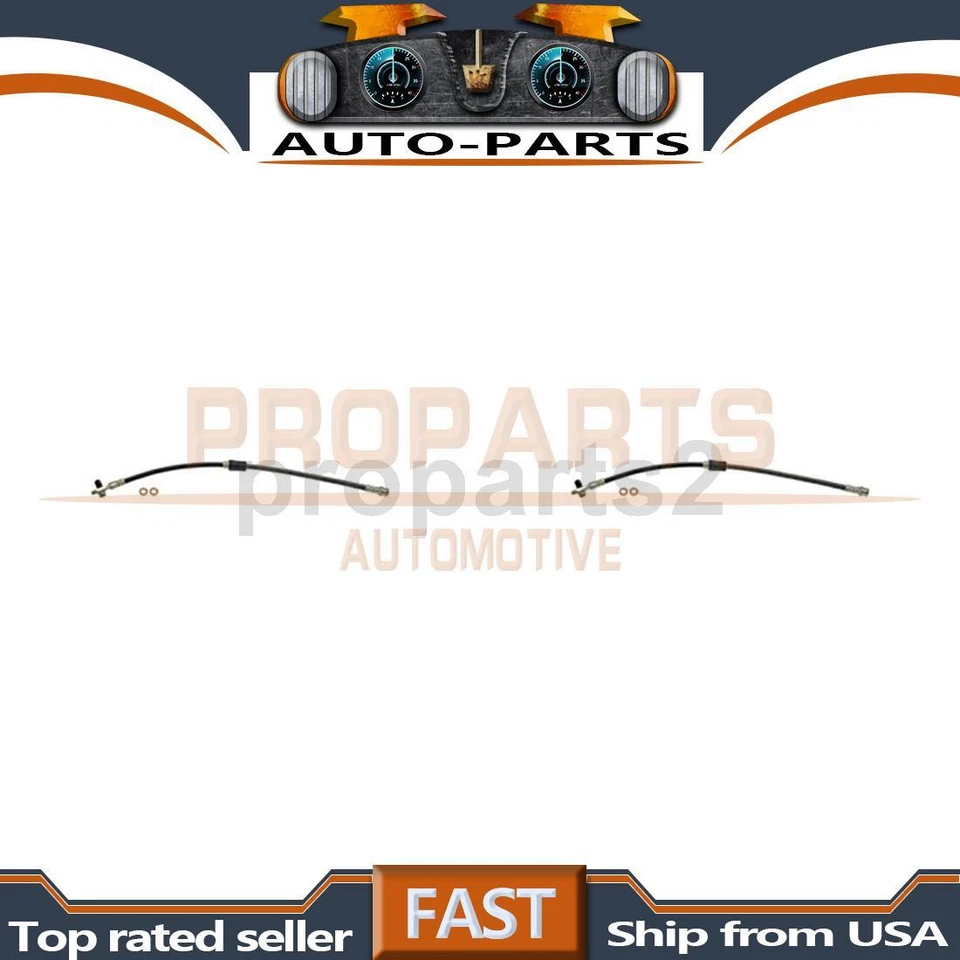 2x Kit dianteiro de mangueira de freio hidráulico para 2008 Volkswagen R32 3.2L - Imagem 1 de 4