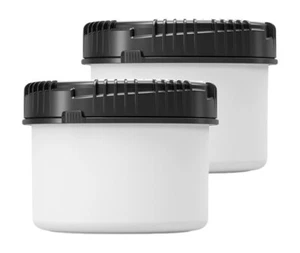 2x 500 ml Vorratsbehälter mit Schraubdeckel, Vorratsdose, Mehldose - Bild 1 von 3