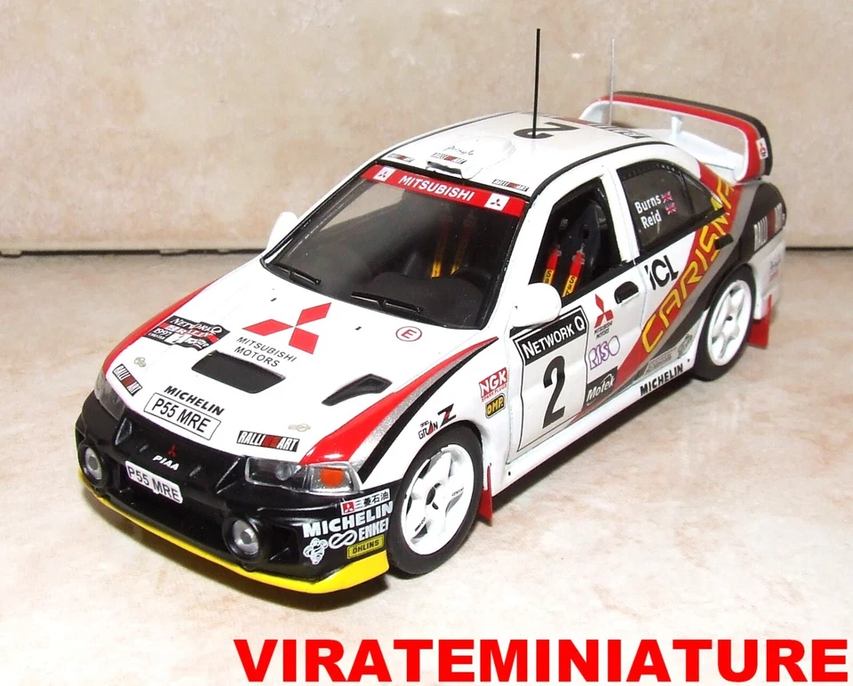 MITSUBISHI CARISMA GT EVO 4°RAC RALLYE 1997 RICHARD BURNS IXO RAC392 1/43 LANCER - Photo 1/1