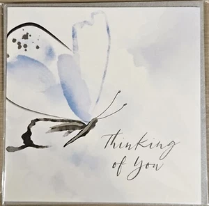 PAPYRUS MATEJA KOVAC MAY YOU BE SURROUNDED BY LOVE SYMPATHY BUTTERFLY CARD - Picture 1 of 6