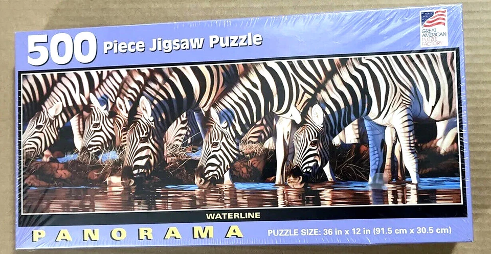 PANORAMA Joshua Spies Art Zerba Waterline 500 Piece Jigsaw Puzzle 36 x 12" - Image 1 of 1