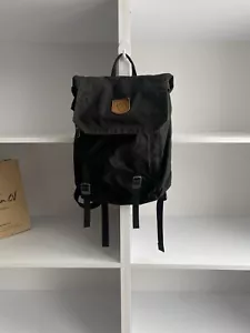 Zaino per laptop vintage Fjallraven unisex nero pieghevole grande G-1000 - Foto 1 di 18