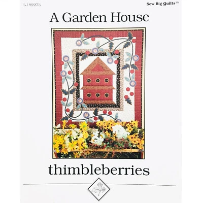 Thimbleberries A Garden House Quilt PATTERN Sew Big Quilts Winter Birdhouse - Image 1 of 4