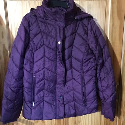 NUEVO - CHAQUETA DE INVIERNO ST JOHNS BAY - 2 BOLSILLOS DELANTEROS - Púrpura - Grande (SB5-CT102LG) Foto 1 de 4