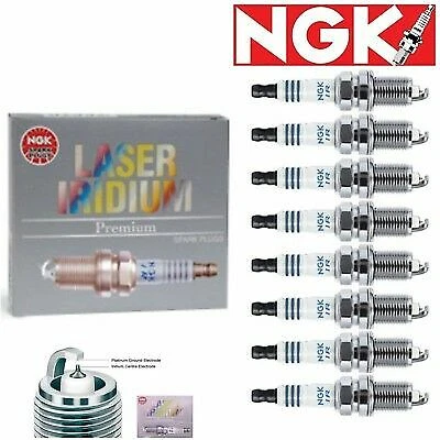8 Pcs Laser Iridium Spark Plugs NGK 2007-2011 Mercedes-Benz ML63 AMG 6.3L Foto 1 de 4
