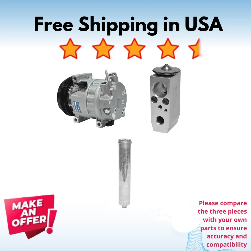 Kit Compressor A/C Fit INFINITI FX35 2003-2008, INFINITI G35 2003-2006 - Image 1 of 4