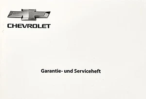 Chevrolet Serviceheft Wartungsheft Inspektionsheft auf Deutsch - Bild 1 von 3