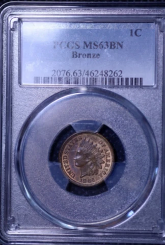 1864 1C INDIAN PRINCESS CHOICE PCGS MS63BN RARITY R4 LOW POP HIGHEST GRADES Cover