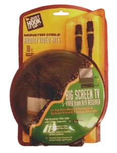 Monster Cable TV Pantalla Grande 10 pies Audio Video Hits Desde Receptor A/V DDS DVD Nuevo - Imagen 1 de 11