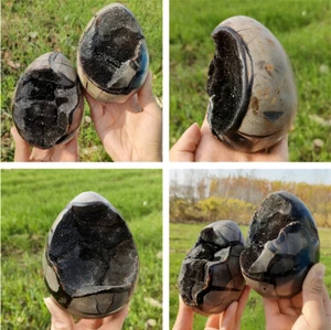 A lot of Natural dragon septarian geode quartz crystal cluster egg Reiki Heal - Picture 1 of 42