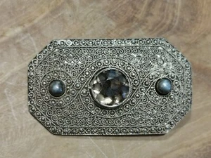 Art Deco Theodor Fahrner Brosche mit Rauchtopas aus 925 Silber - Bild 1 von 2