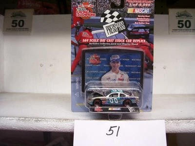 1999 1/64 #00 BUCKSHOT JONES CARBON FIBER HOOD OPENS RACING CHAMPIONS PRESS PASS - Image 1 of 4