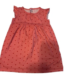 2T Niñas Carters Coral Volantes Manga Corazón Camisón Pijama Prendas para dormir Pijamas - Imagen 1 de 5
