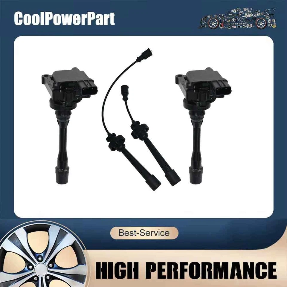 Ignition Coil Pack&Lead Kit For Mitsubishi Pajero IO QA 1.6L 1.8L 2.0L 1999-03 - image 1 of 4