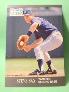1991 Fleer Ultra - Steve Sax #242 - New York Yankees  - Bild 1 von 2