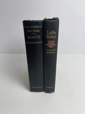 Alex Haley Roots & Lydia Bailey - Kenneth Roberts (EX LIB) - VTG HC Books (2) Foto 1 de 4