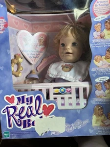Hasbro RAR My Real Baby Puppe Interactive Natural Response Technology 2000 NBFB - Bild 1 von 7