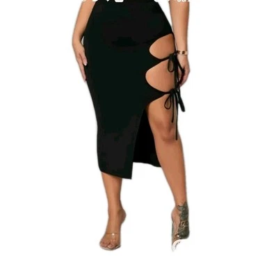 Sexy falda negra para mujer Foto 1 de 2