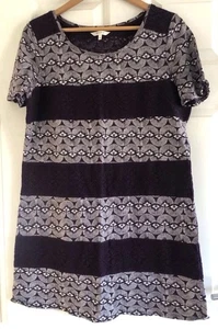 White Stuff Tunic Dress Cotton Size 14 Purple Used - Picture 1 of 4