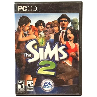 The Sims 2 PC Windows CD-ROM EA 2005 4-Disc Set w/ Manual Preowned - Image 1 of 4