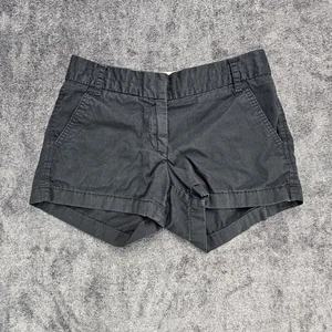 J Crew Chino Shorts Black Women’s Size 0 Shorts 100% Cotton - Picture 1 of 6
