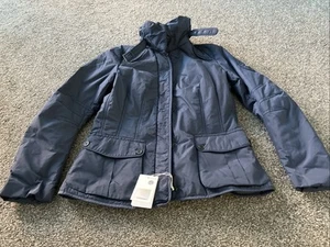 Ladies VW Volkswagen Navy Blue Padded Jacket Size Large 10-12 - Picture 1 of 8