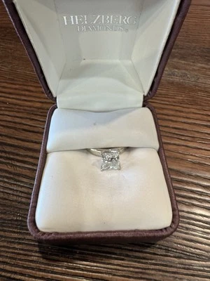 Approx. 1.5K Diamond Solitaire Ring - Princess Cut - Image 1 of 4