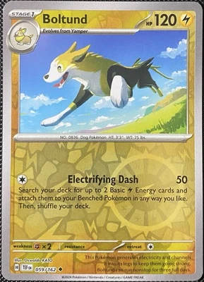 Boltund 059/162 SV05: Temporal Forces Reverse Holo - Pokémon Card - Image 1 of 2