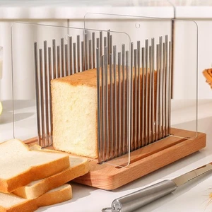 Bread Slicer, Bread Slicer For Homemade - Bread Cutting Guide Adjustable, Sta... - Picture 1 of 6
