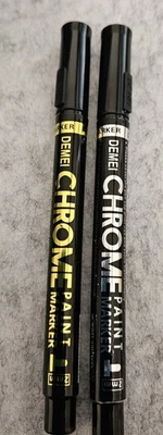 1 Chromstift Chrom Maker Chrom Stift Silber oder Gold 2mm Malspitze - Bild 1 von 4