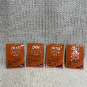 OFF! Clip-On Mosquito Repellent Refill 4 Refills NEW - Picture 1 of 5