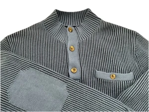 Suéter Duluth Trading Co para Hombres 3XL 3 Botones Cuello Simulado Tejido Mezcla de Lana Bolsillo Azul - Imagen 1 de 24