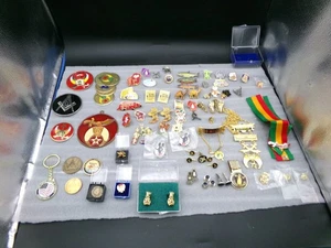 Vintage Masonic / Shriners Pins Cufflinks & Other Mixed Items  Lot - Picture 1 of 12