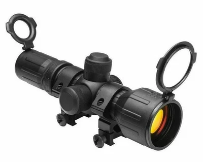 NcStar 3-9x Magnification 42mm Rubber Armored Rifle Scope Optic Black SEECR3942R - Image 1 of 3