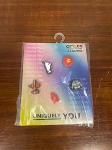 Tiny Fire Truck Crocs Shoe Charms 5 piece Set - Picture 1 of 2