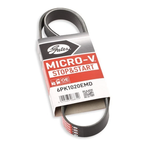 GATES Courroie Poly-V Courroie d'accessoire 6PK1745 pour FORD S-MAX (WA6) 1745mm - Photo 1/4