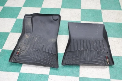 06-13 IS250 Black Aftermarket Weather Tech Rubber Front LH RH Floor Mats Pair 2x Foto 1 de 4