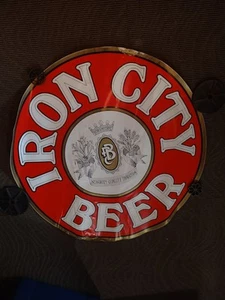 Vintage Large Iron City Beer Sticker 38" X 38" Pittsburgh PA - Picture 1 of 8