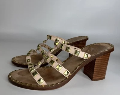 Sandalias ASH Playa de cuero con tachuelas de tacón bloque talla 36 Foto 1 de 4