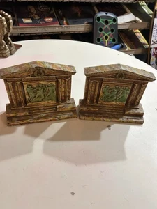 Vintage Griechisch Römische Mythologie Metall Buchstützen - Bild 1 von 3