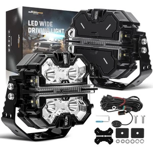 Luces de conducción LED para vehículo de construcción excavadora tractor 6000K blanco IP68 - Imagen 1 de 12