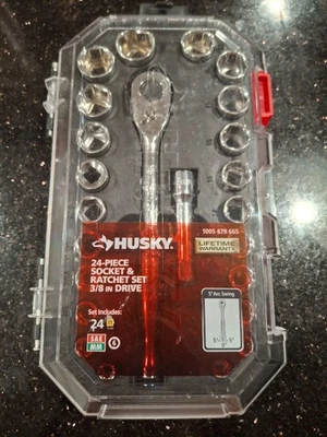 3/8 In. Drive Ratchet Sae/Metric Standard Socket Set (24-Piece) - Image 1 of 4