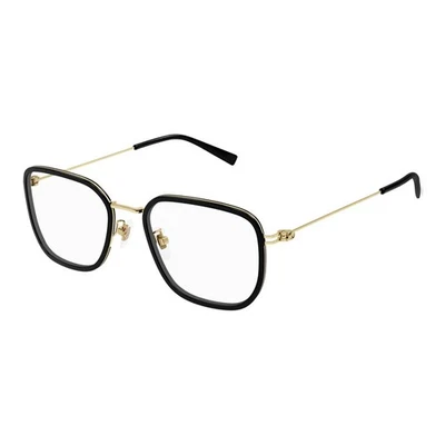 Gucci GG1852OA 001 Black/Gold 53mm Eyeglasses New Authentic - Image 1 of 2