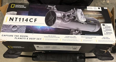 National Geographic NT114CF 114mm Newtonian Astronomical Reflector Telescope... - Image 1 of 3
