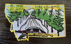 2017-2018 - West Yellowstone - parche para chaqueta - moto de nieve Trail Grooming - Imagen 1 de 2