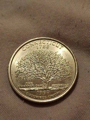 1999 P Connecticut State Quarter Rare Great Condition - Image 1 of 4