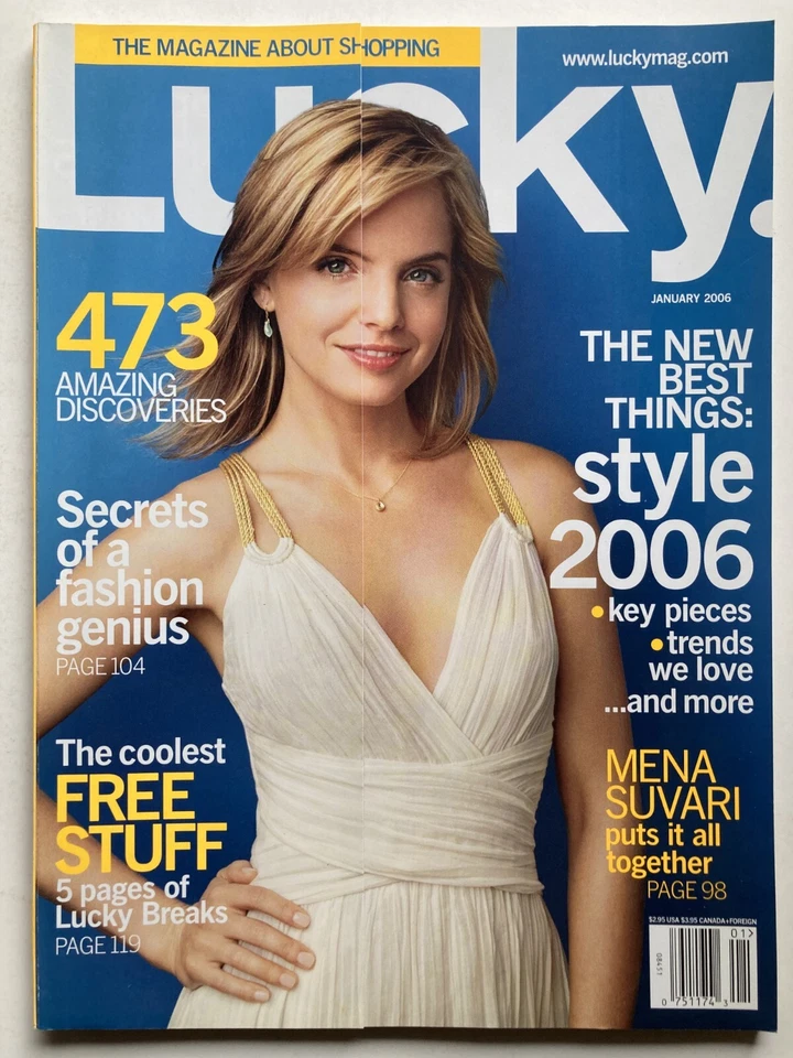 MENA SUVARI - PUTS IT ALL TOGETHER January 2006 LUCKY Magazine Foto 1 de 1