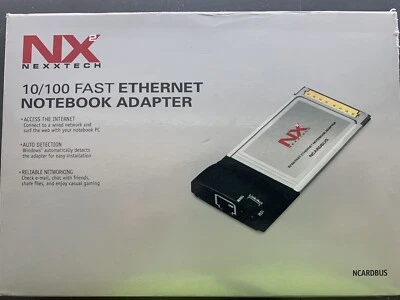 Nexxtech 10/100 Fast Ethernet Notebook Adapter - New in Box - Image 1 of 3